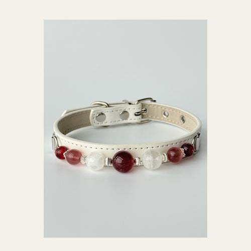 BARYON Garnet Veil Collar front view