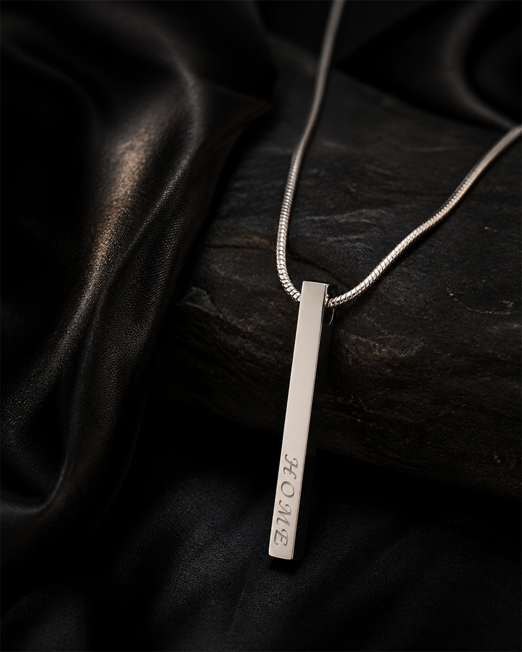 Names We Carry pendant nocturnal material detail