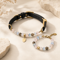 BARYON Lunar Soft soft crystal pet collar and matching human bracelet concept render